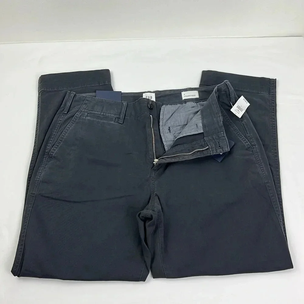 Gap‎ New Women’s 8 High Rise Straight Khaki Ankle Pant - Picture 5 of 10